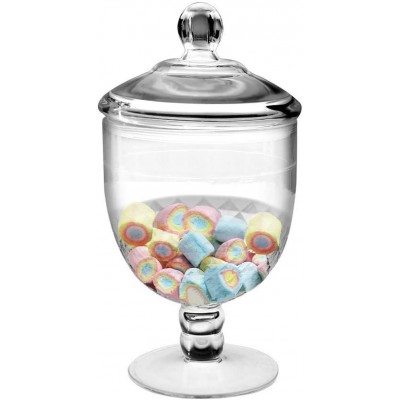 Frexmall Apothecary Jar with Airtight Lid in Premium Acrylic Plastic Decorative Weddings Candy Buffet Elegant Storage Jar 55-Ounce - BFY2SUMNJ