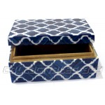 All Designer Handmade Wooden Boxes Home Decor storage box 4 X 6 inches Blue - BE9SLNLDC