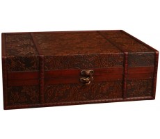 Cabilock Wooden Desktop Storage Boxes Wood Treasure Box for Books Jewelry Document Box Without Lock Grape - BCN4XXKWC