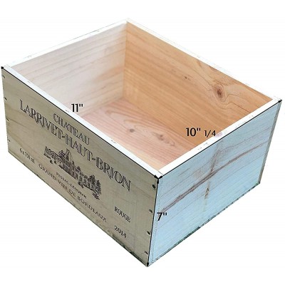 Vineyard Crates One 1 Decorative Wine Crate Size 6 Bottle Wooden Box for Wine Storage Wedding Decor DIY Projects Garden Planter Boxes NO Lid NO Storage Inserts 6 Btl Std… - BFTV9IS85