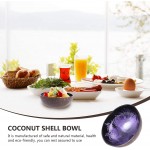 Angoily 1 Pack Coconut Bowl Decorative Bowl for Keys for Entryway Table Candy Bowl Decorative Bowl for Home Decor Coconut Shell Storage Bowl for Candy Keys and Nuts Purple - B4AMLI5MA