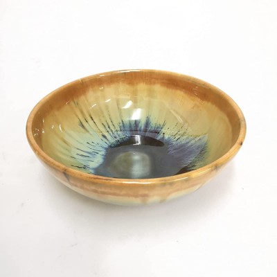 Hosley 9 Inch Diameter Multi Colored Ceramic Bowl. Ideal Gift for Wedding Special Events Perfect for Bowl Orbs Aromatherapy Spa Reiki Meditation Settings. for Decorative Use only Not for Food Use - B9JNRMVTA