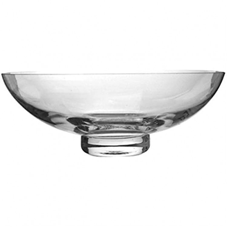 Hosley Clear Glass Bowl 11.8 Inch Diameter Your Choice of Base Colors. Ideal Gift for Wedding or Special Occasion for Decorative Balls Orbs DIY Projects Terrariums and More. O4 Clear - B4FMU7V2A