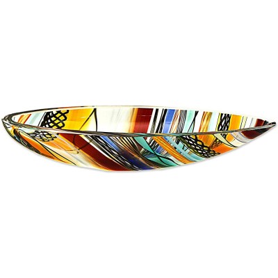 NOVICA Decorative Bowls 2.4" H x 12.75" W x 5" D Multicolor - BOA76O29R