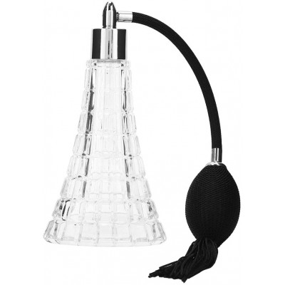 75Ml Empty Refillable Glass Vintage Perfume Bottle with Antique Black Bulb Sprayer,Perfume Atomizer Spray Bottle with Tassel for Bedroom Living Room Decoration - B8TL5Z8RW