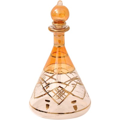 CraftsOfEgypt Egyptian Perfume Bottles Single Large Hand Blown Decorative Pyrex Glass Vial Height inch 5.75 inch 15 cm - BRF2UDXG0