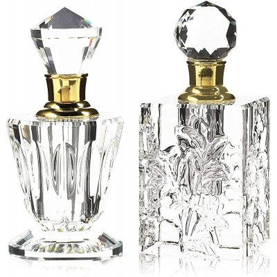 Crystal Perfume Bottle Set Vintage Style 2 Pack - BXF00RJ4C
