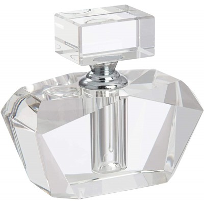 Dahlia Studios Aston 3 1 4" High Clear Glass Decorative Perfume Bottle - BIOL5SLMD
