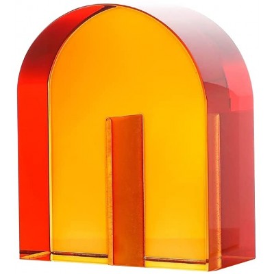ABOOFAN 1Pc Decorative Bookend Household Book End Crystal Adornment Gift Orange Party Favor - BIZ3MTK4Z