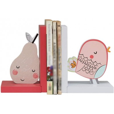 Book Ends Decorative Rooster Bookends Art Bookend 1 Pair Wood Book Ends Book Holder Bookends Living Room Book Holder Color : Multicolor - B6DAK61LF