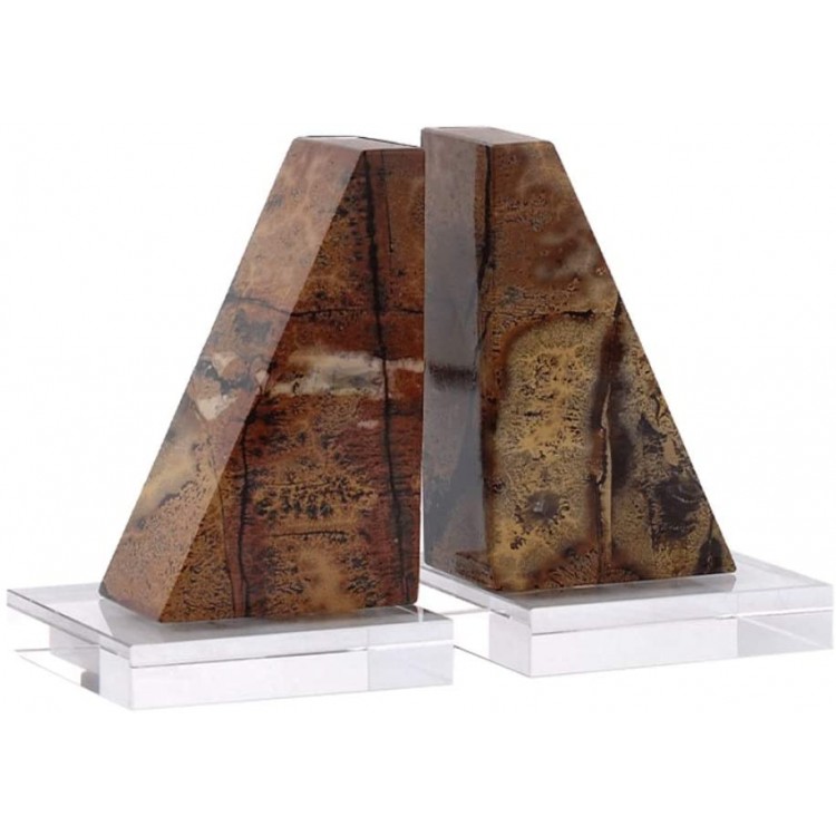 Bookends Nordic Style Decoration Book Ends Book Ends for Shelves Decorative Bookends for Heavy Books Non-Skip Metal Bookends for School Home or Office Decorative Book Ends for Magazines - BNZUV2YG1