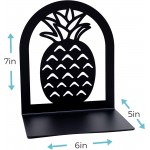 Hômbase Pineapple Heavy Duty Bookends Unique Decorative Heavy Bookends for Paperbacks Hardcovers Encyclopedias Cookbooks & More Book Ends Equipped with A Wide Base & Non-Slip Pads – Black - BF8FFGZOV