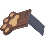 Pandapark Wood Paws Bookends,Nature Coating,Decorative Bookend Paws-Walnut - B5R30ZDJC