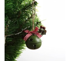Christmas Jingle Bells Pendants Creatrive Retro Metal Bell Hanging Decorations Holiday Family Reunion Home Decor Memorial Gifts for Families Christmas Party Home Decorative Bell - B9ZXR8SR3
