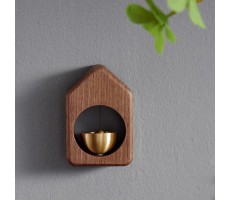 Shopkeepers Bell for Door Opening Hanging Bells Gate Bell for Door Entrance Door Ringer Doorbell Chime for Business Entry Housewarming Gift Decorative Ornaments for Home Office Store walnut house - BNLDPLO5L