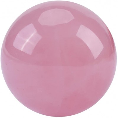 1 PCS Crystal Ball,Natural Pink Rose Quartz Stone Sphere Crystal Healing Ball - BH3APOCAD