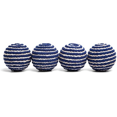 NIKKY HOME Decorative Ball Bowl Fillers Dining Coffee Table Centerpiece Blue Set of 4 - BF8LMB627
