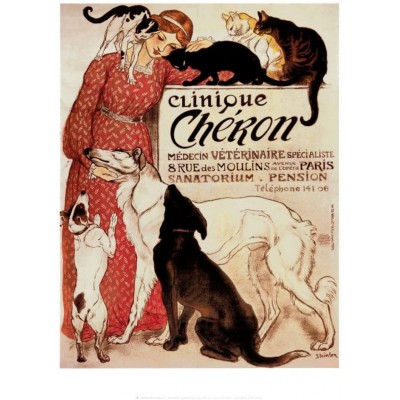 Clinique Cheron by Théophile Alexandre Steinlen Art Print Poster 16 x 20 - BFJW620GY