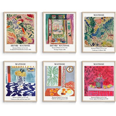 InSimSea Master Artist Wall Art Prints Matisse Posters & Prints for Room Aesthetic Abstract Vintage Poster UNFRAMED 8x10in Set of 6 - B7EUSZ9WD