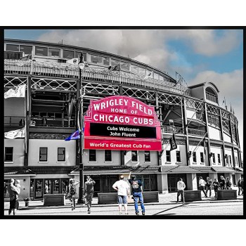 Wrigley Field Marquee Cub Fans Your Name on the Marquee Custom Personalized Photo Cub Fans. - BSCHWG7QO