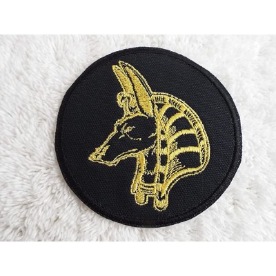 Anubis Egyptian God Embroidered Iron On Patch - B2W0GCRQS
