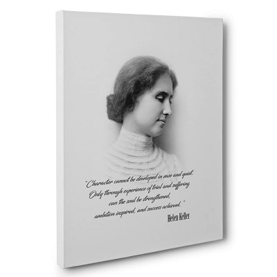 Helen Keller Motivational Quote Canvas Wall Art - BU235GN06