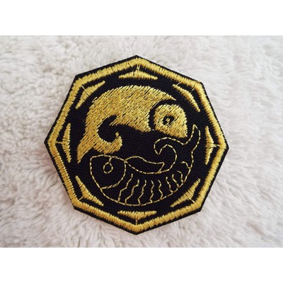 PISCES Astrology ZODIAC Sign Embroidered Iron-on Patch - BCV9WOIWW
