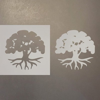 Tree Of Life Reusable Mylar Stencil Art Craft Supplies 4 Inch - BRIT2RYAH
