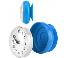 Pomya Bathroom Clock Suction Cup Wall Clock Waterproof Bath Shower Clock for Kitchen Bathroom Blue - BRY1EH7KK