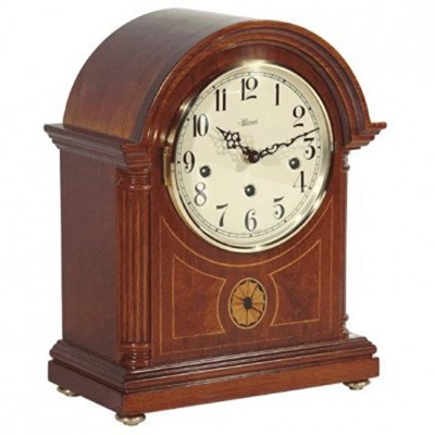 Hermle Black Forest Clocks Barrister Styled Mechanical Operated Mantel Clock in Mahogany - BLKEDNF1T