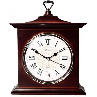 Mantel Clock Silent Retro Mantel Clock Home Mantle Clock Suitable for Living Room Bedroom Office Kitchen for Home Decoration - BSU9BRE82