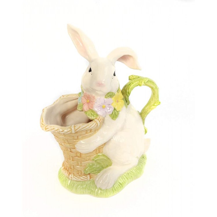Gerson 2474340 Dolomite Easter Bunny Pitcher 10-inch Height - B9Z74DBKY
