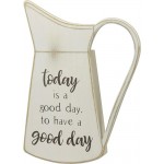 NA ~Primitive Wood Pitcher Silhouette Today is A Good Day to Have A Good Day for Home,Farm House Kitchen Decor - B3TK0Y80D