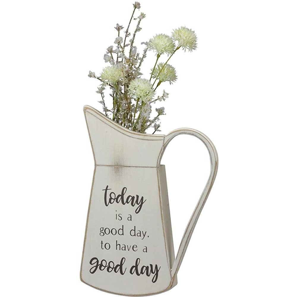 NA ~Primitive Wood Pitcher Silhouette Today is A Good Day to Have A Good Day for Home,Farm House Kitchen Decor - B3TK0Y80D