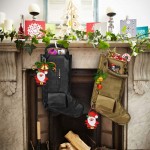 Tactical Christmas Stocking Bag Military Dump Drop Magazine Storage Bag EDC Molle Pouch for Christmas Ornament Decoration Gifts for Veterans Military Patriotic and Outdoorsy People Tan - B1FFZADK9