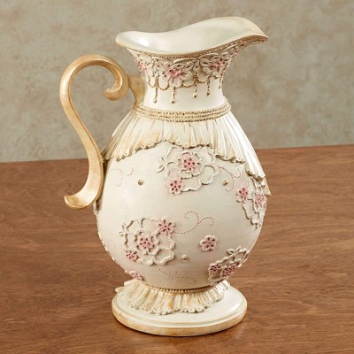 Touch of Class Maristella Floral Decorative Pitcher Ivory - BNMJ6BHCV
