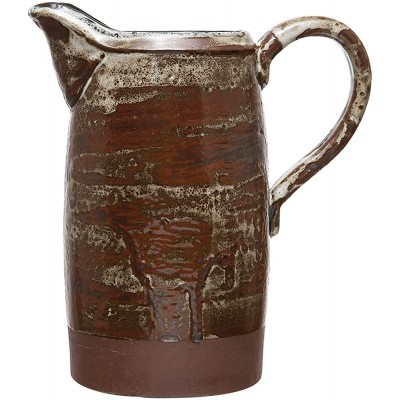 Unknown1 Decorative Stoneware Pitcher with Reactive Glaze Brown - BUP5POAUS