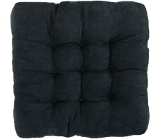 YIZIPADS Large Floor Pillow Square Tufted Velvet Floor Cushion for Balcony Bedroom Tatami Living Room Patio Seat Cushion 21 X 21 Inches Thick 4 Inches Black - B7NVG1WBT