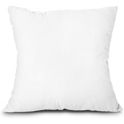Edow Throw Pillow Insert Lightweight Soft Polyester Down Alternative Decorative Pillow Sham Stuffer Machine Washable. White 18x18 - BXRRNASFZ