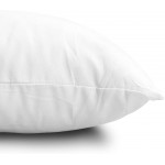 EDOW Throw Pillow Inserts Set of 4 Lightweight Down Alternative Polyester Pillow Couch Cushion Sham Stuffer Machine Washable. White 18x18 - B4ZFFFROE