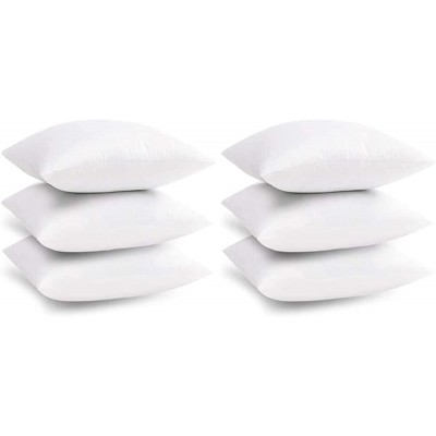 Emolli Throw Pillow Insert Set 6 Pack Down Alternative Polyester Pillow Insert 24 x 24 Inches - BNPJ1KSOZ