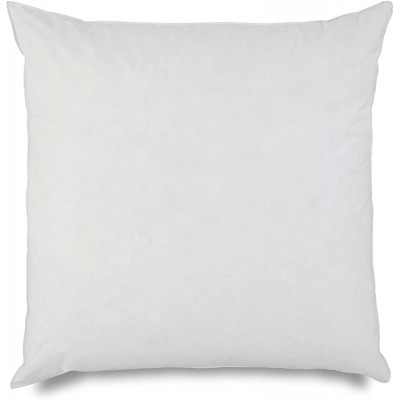 EUROPEAN PILLOW INSERT BY MARTEX 26-inch Euro-Sized Square Cushion Sham Stuffer Soft Supportive Bedroom White - BO7AM97IY