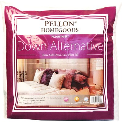 Pellon 2DAPI1616 Twin Pack Down Alternative Pillow Insert 16" by 16" White - B9G74AE8S
