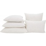 SARO LIFESTYLE Feather Pillow Insert 17 x 17 White - BI98UVB1T
