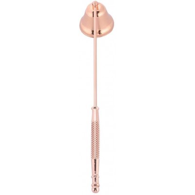 Candle Snuffer Candle Snuffer kit Fashion Bell Shaped Candle Stainless Steel CandleRose Gold - B29TLBJMT