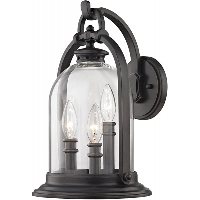 Fifth and Main WL-2114 North Haven 3 Light Medium Outdoor Wall Sconce English Bronze - BII22F8JZ