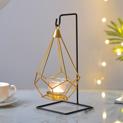 WYBFZTT-188 Table Decoration Candle Holder Metal Iron Romantic Household Candle Light Dinner Candle Holder Decoration Props Color : A Size : One - BAO2N573W