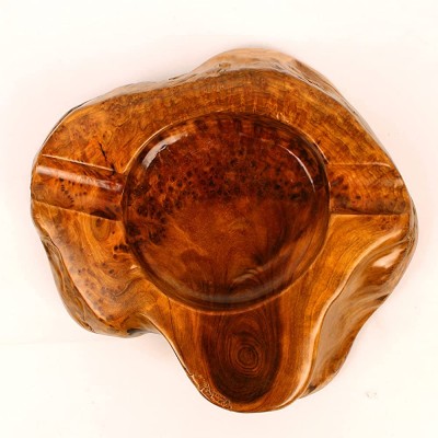 Cigar Ashtrays for Outdoor Patio Wood Cigar Ashtray for Men and Women Wooden Ash Tray Cool Décor and Cigar Accessories for Bourbon Lovers Smokers2 Slots - BVTTAFSD2