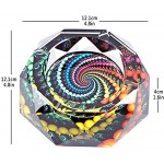 Cigarette Ashtray Ash Holder Case-Creative Crystal Cigarette Ashtray for Indoor or Outdoor Use Ash Holder for Smokers Desktop Smoking Ash Tray for Home Office Decoration Multicolor - BS4GG8300