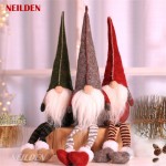 3pcs Swedish gnome Chirstmas Plush Toy Scandinavian Style Decor Dangle Leg Shelf sitters - BRZNGSHJC